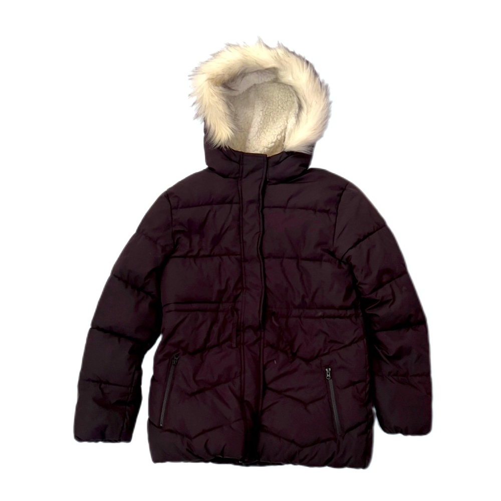 The Children Place Kids Girls Puffer Coat Jacket Warmest Black Sz L/G 10-12
